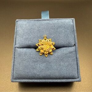 Women of the Moose Vintage Gold-Tone Snowflake Pendant/Charm - Women Jewelry